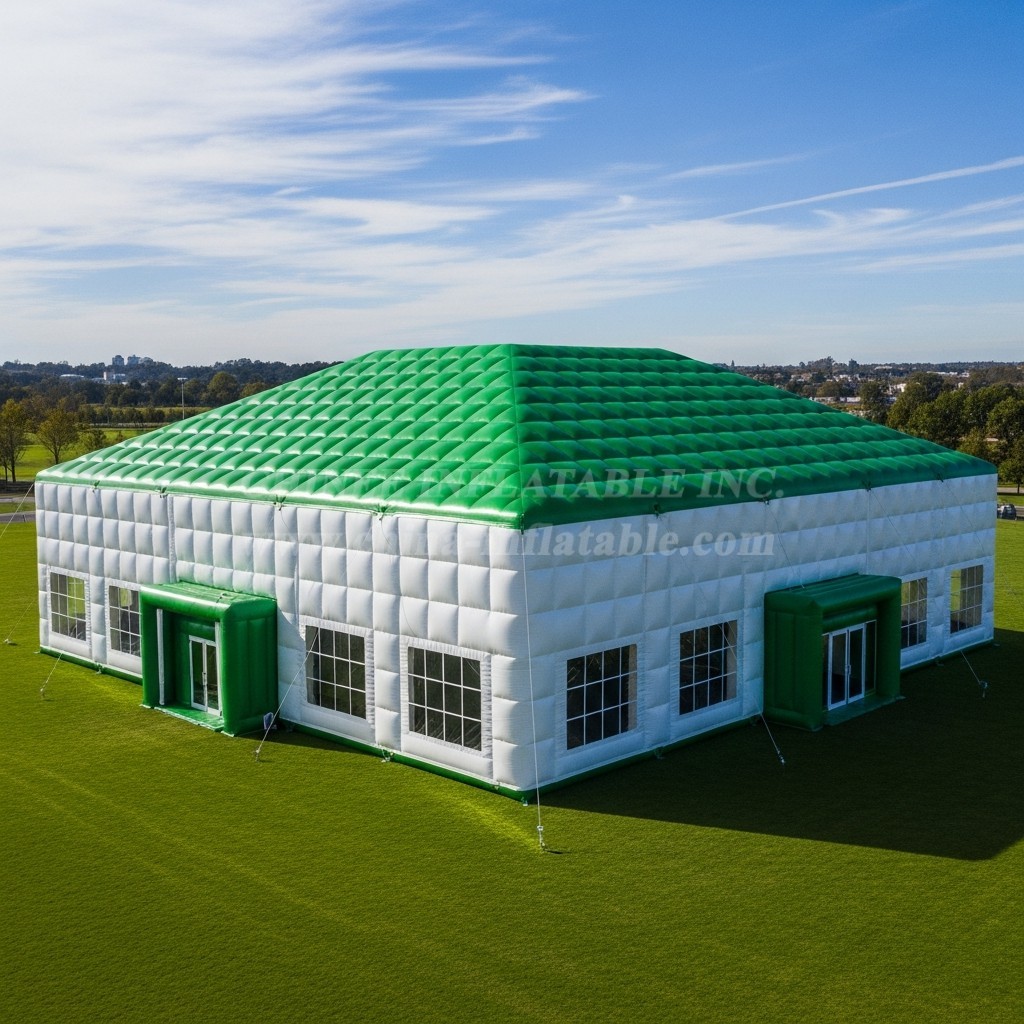 Tent1-6416 Green White Inflatable Event Tent