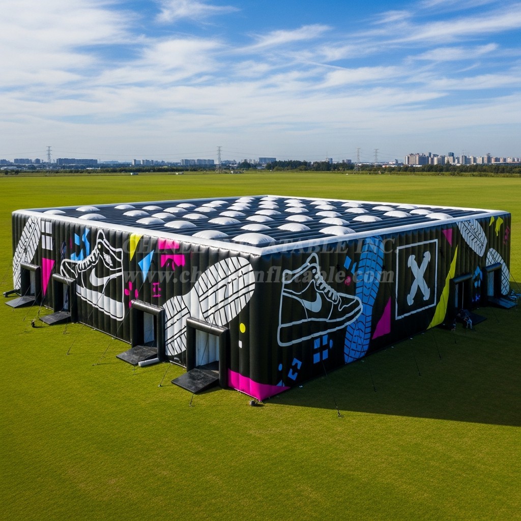 Tent1-6455 Matte Black Inflatable Sneaker Store