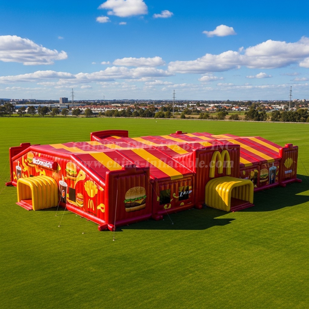 Tent1-6457 McDonalds Red Yellow Inflatable Tent