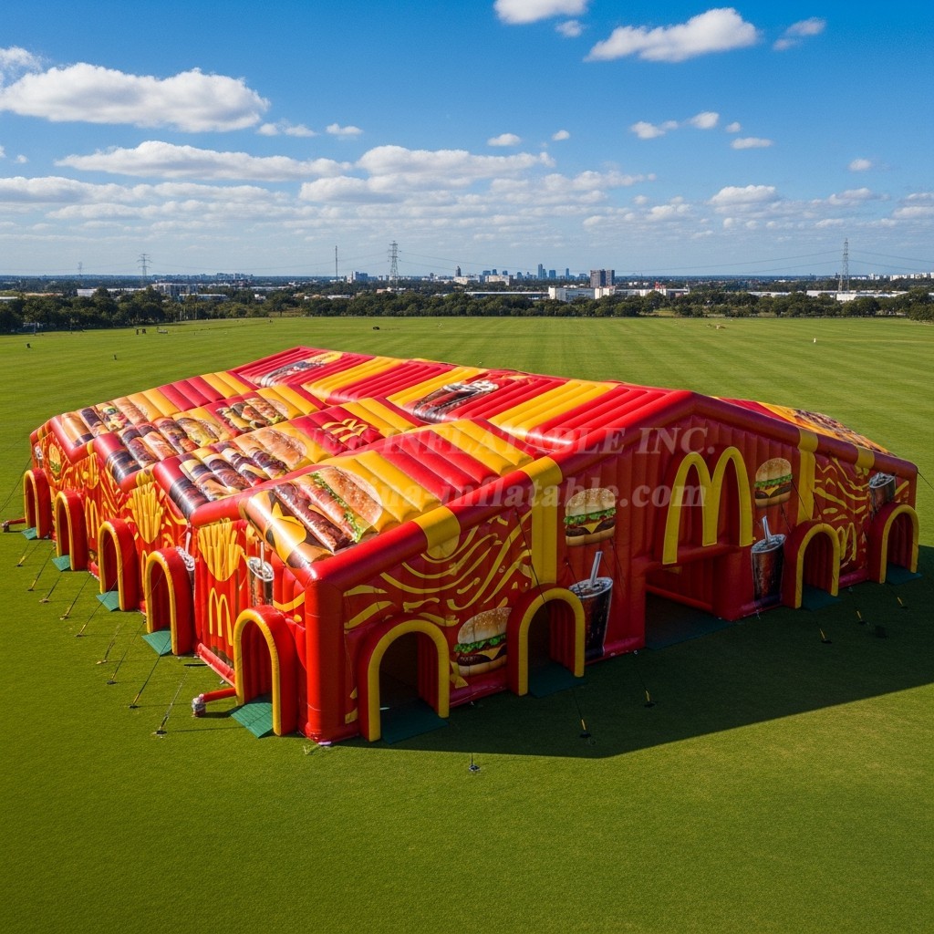 Tent1-6459 McDonalds Red Yellow Inflatable Tent