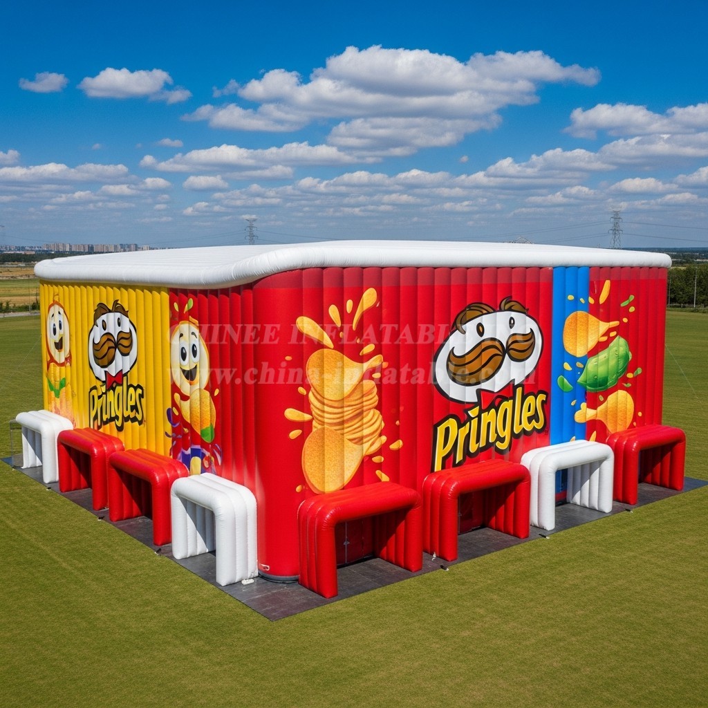 Tent1-6470 Pringles Red Inflatable Tent