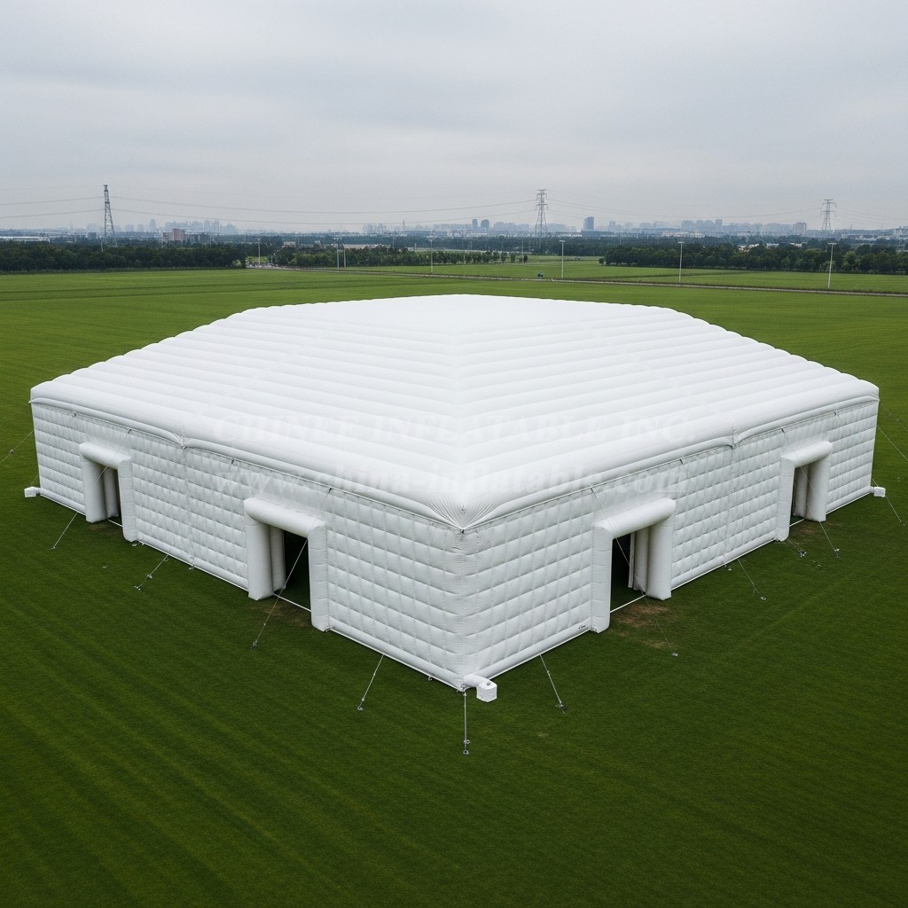 Tent1-6491 Pure White Inflatable Rectangular Tent