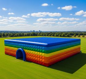 Tent1-6500 Rainbow Striped Inflatable Tent