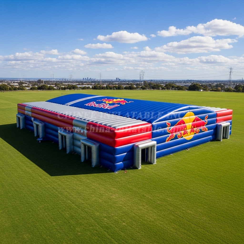 Tent1-6505 Red Blue Silver Inflatable Tent