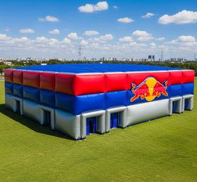 Tent1-6506 Red Bull Inflatable Cuboid Tent