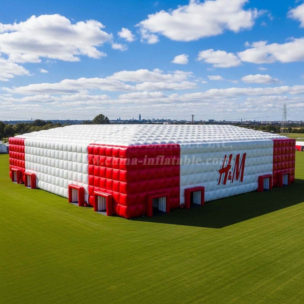Tent1-6516 Red White Inflatable HM Event Tent