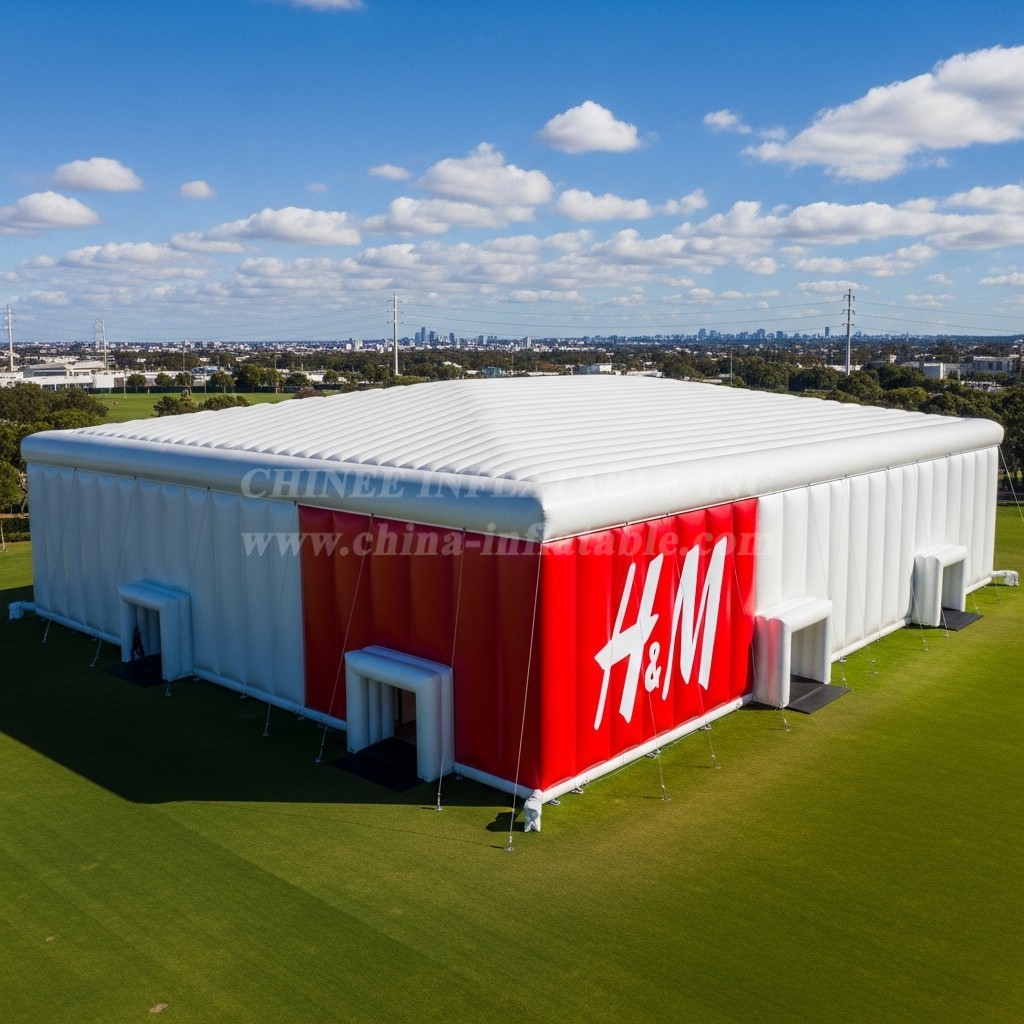 Tent1-6518 Red White Inflatable Pavilion