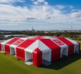 Tent1-6522 Red White Inflatable UNIQLO Tent