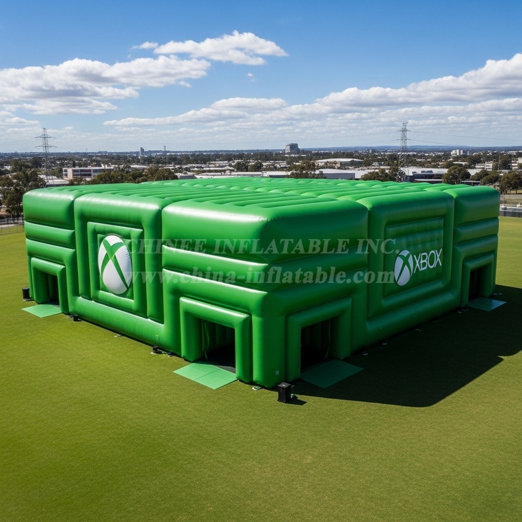 Tent1-6548 Xbox Green Inflatable Event Tent