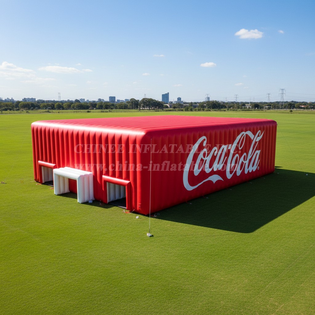 Tent1-6601 Coca Cola Brand Event Inflatable Cube Tent