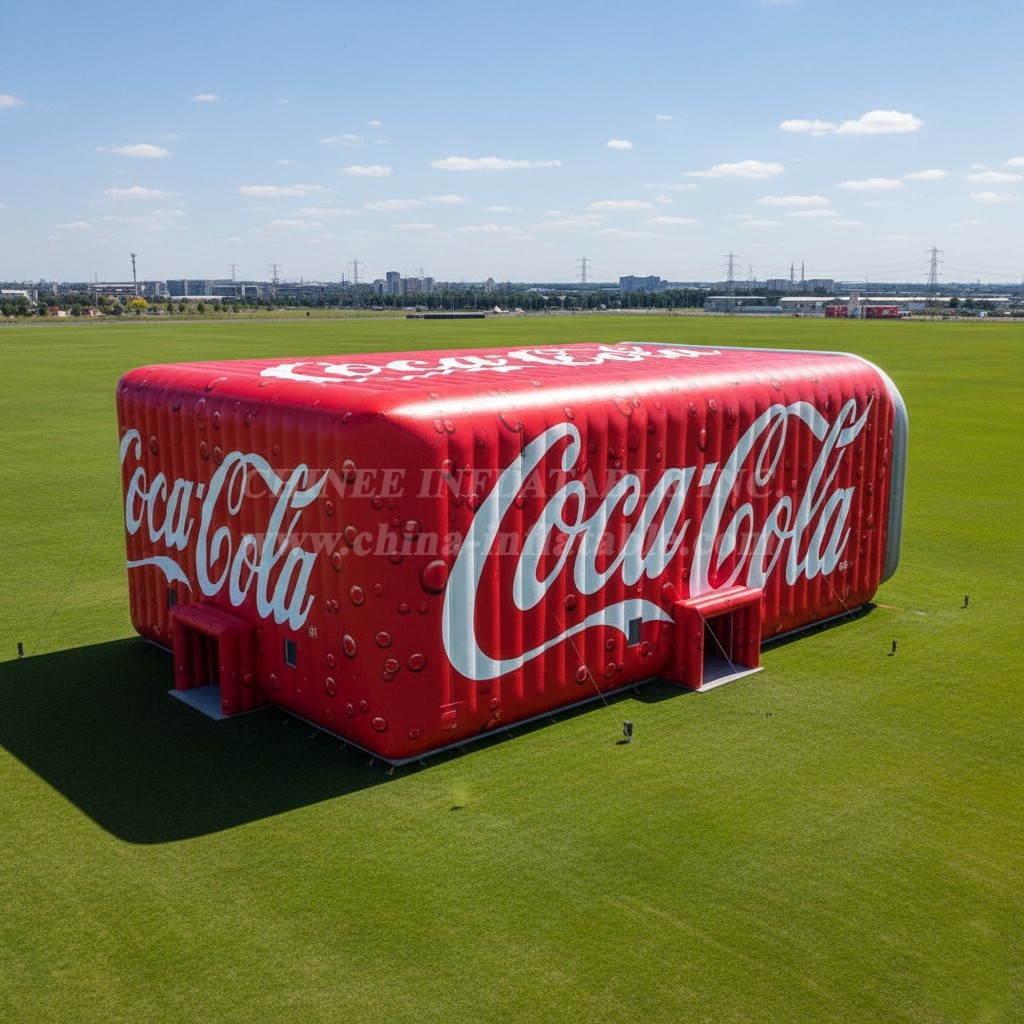 Tent1-6611 Coca-Cola Brand Event Inflatable Cube Tent