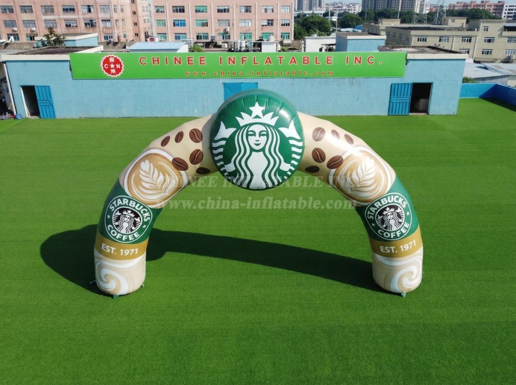 Arch3-171 Starbucks Advertising Inflatable Arch