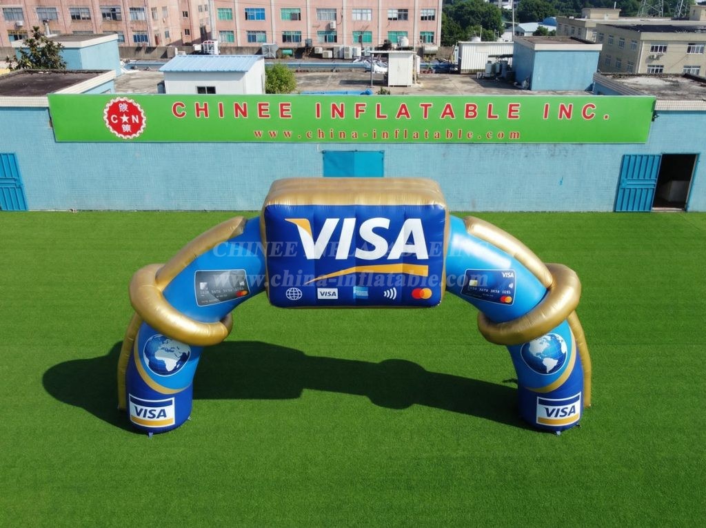 Arch3-184 Visa Advertising Inflatable Arch