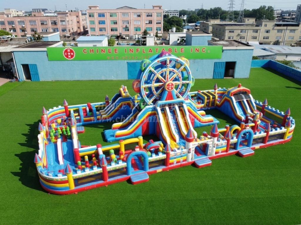 CR2-472 Ferris Wheel Theme Inflatable Challenging Run