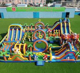 CR2-482 Sonic Theme Inflatable Challenging Run