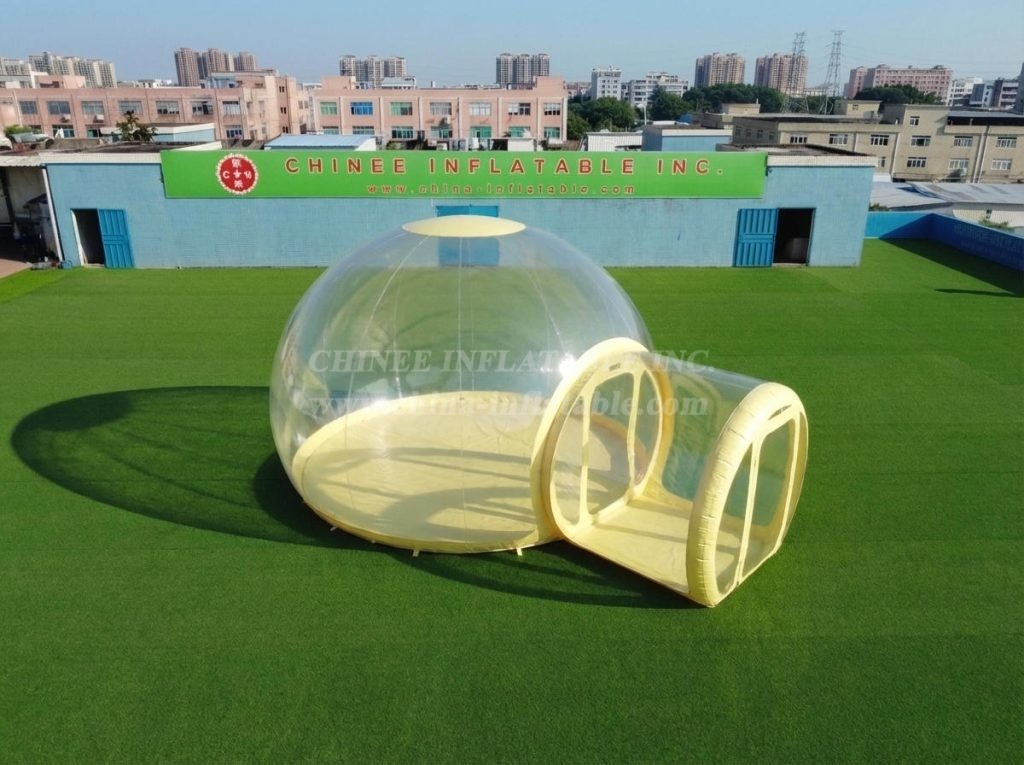 Tent1-5044J Pastel Yellow Inflatable Bubble Tent