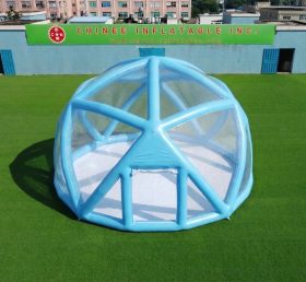 Tent1-5049N Sky Blue Spherical Structure Inflatable Bubble Tent