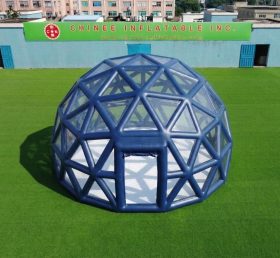 Tent1-5041C Dark Blue Spherical Structure Inflatable Bubble Tent