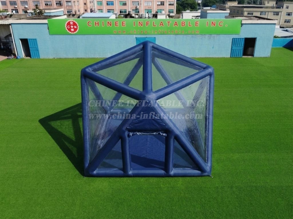 Tent1-5040D Dark Blue Inflatable Structured Bubble Tent