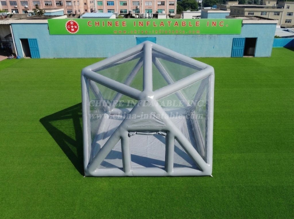 Tent1-5040F Grey Inflatable Structured Bubble Tent