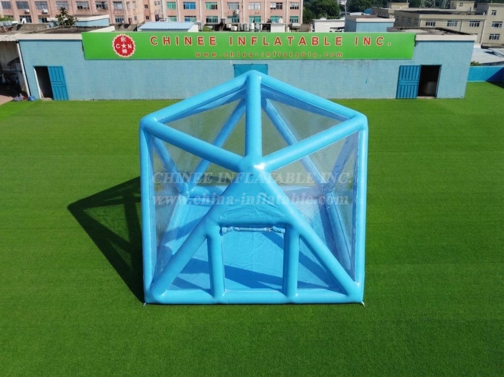 Tent1-5040O Sky Blue Inflatable Structured Bubble Tent