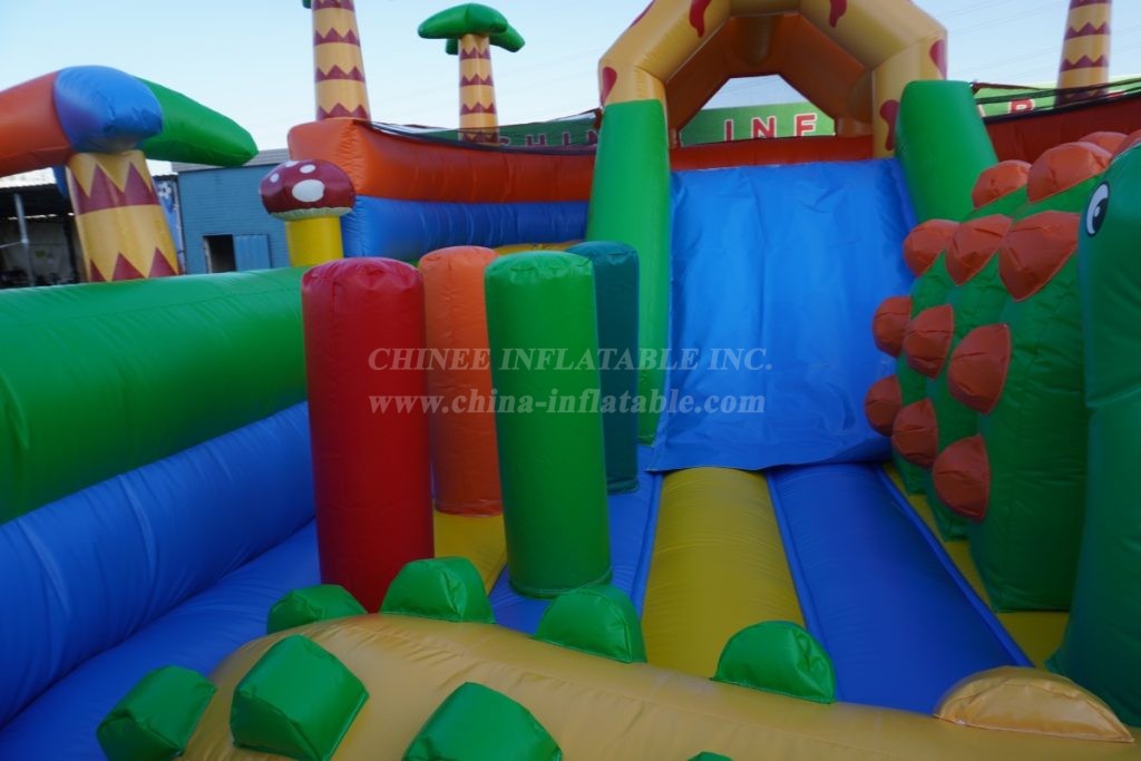 T2-8119 Giraffe Jungle Theme Inflatable Combos