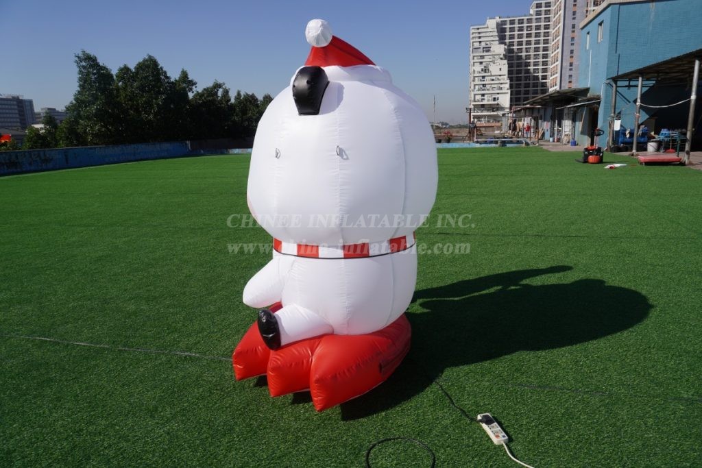 Cartoon2-501 Inflatable Christmas Polar Bear