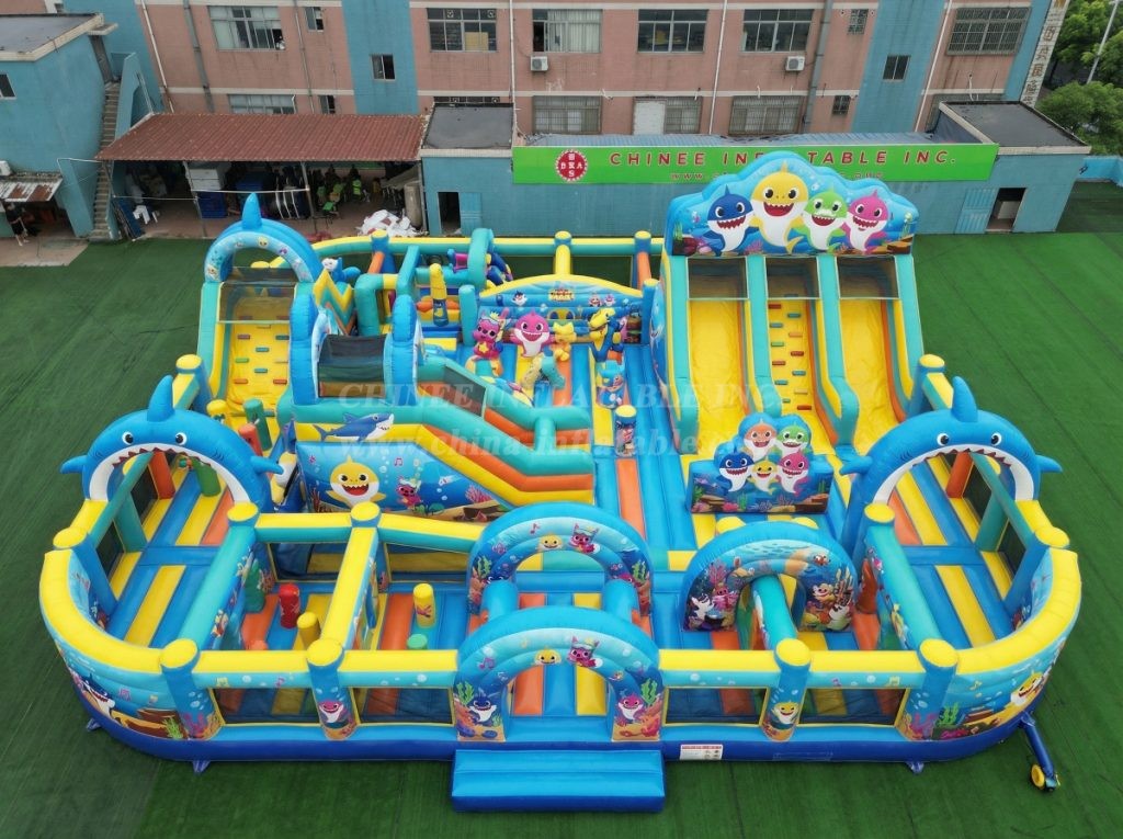 GF3-576 Baby Shark Theme Inflatable Park
