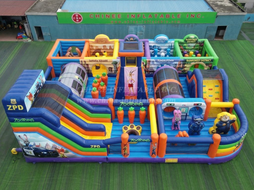 GF3-636 Zootopia Theme Inflatable Park