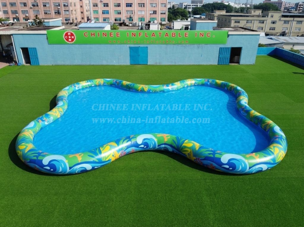 Pool4-027 Irregular Shaped Inflatable Pool