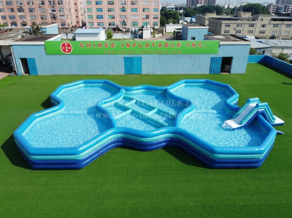 Pool4-029 Irregular Shaped Inflatable Pool