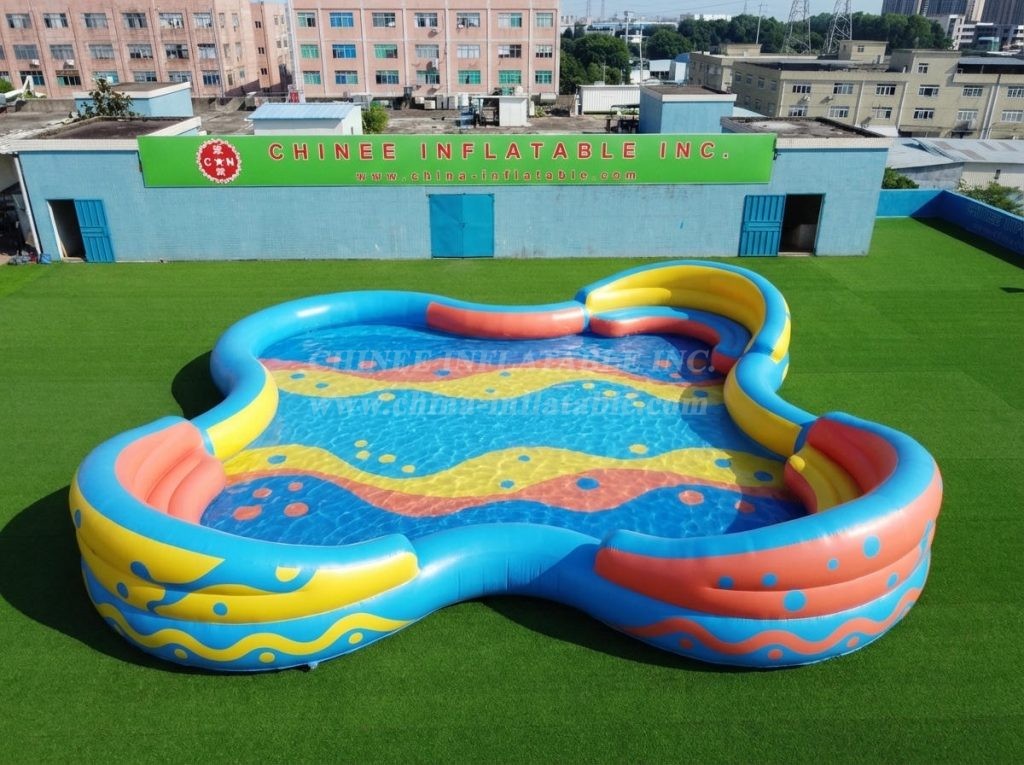 Pool4-034 Irregular Shaped Inflatable Pool