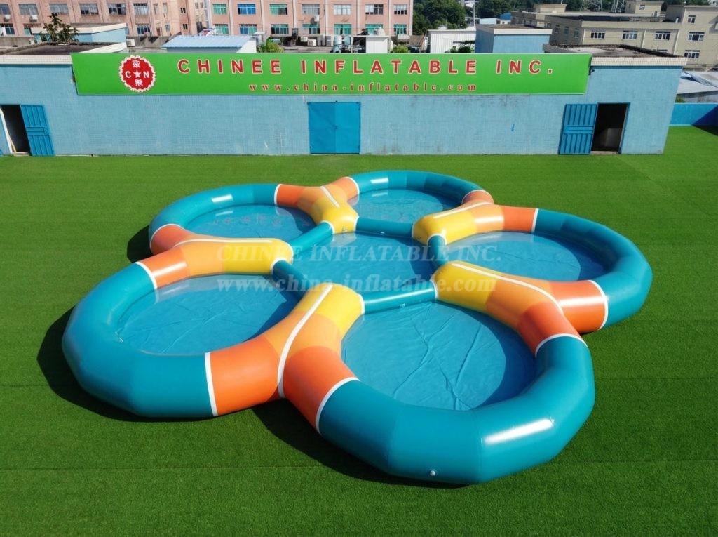 Pool4-049 Irregular Shaped Inflatable Pool