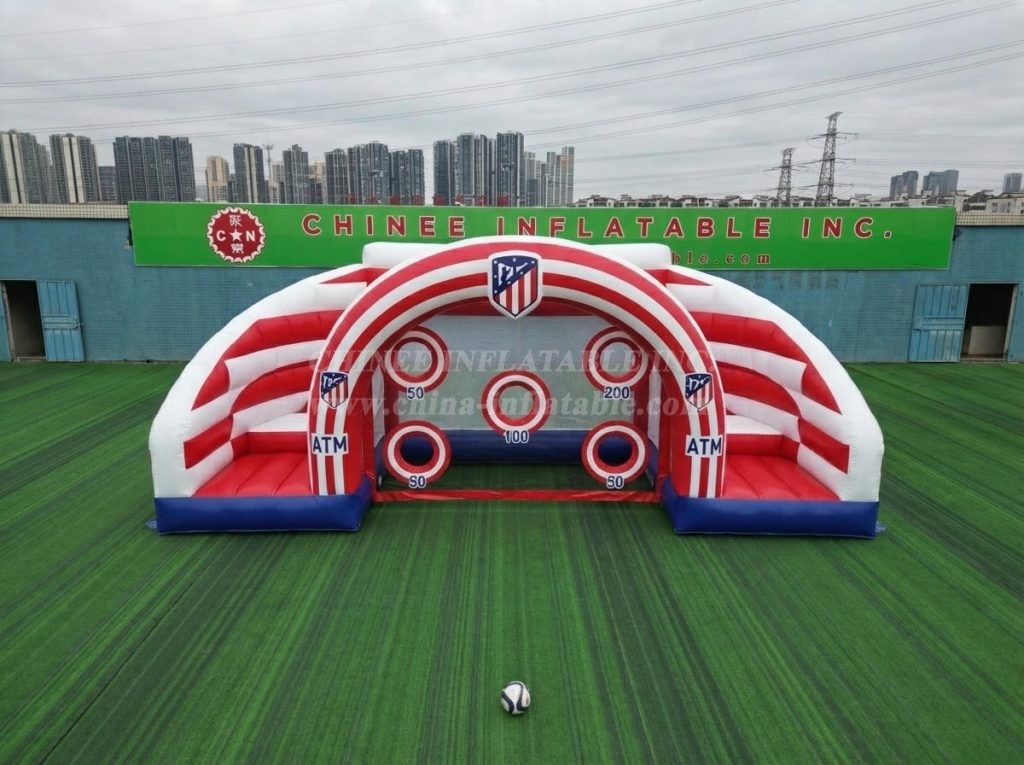 T11-7041 Atletico Madrid Theme Inflatable Football Shoot Out Game