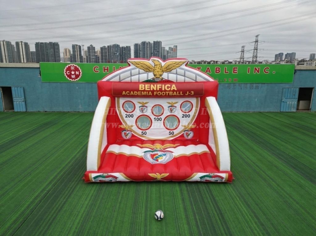 T11-7068 Benfica Theme Inflatable Football Shoot Out Game