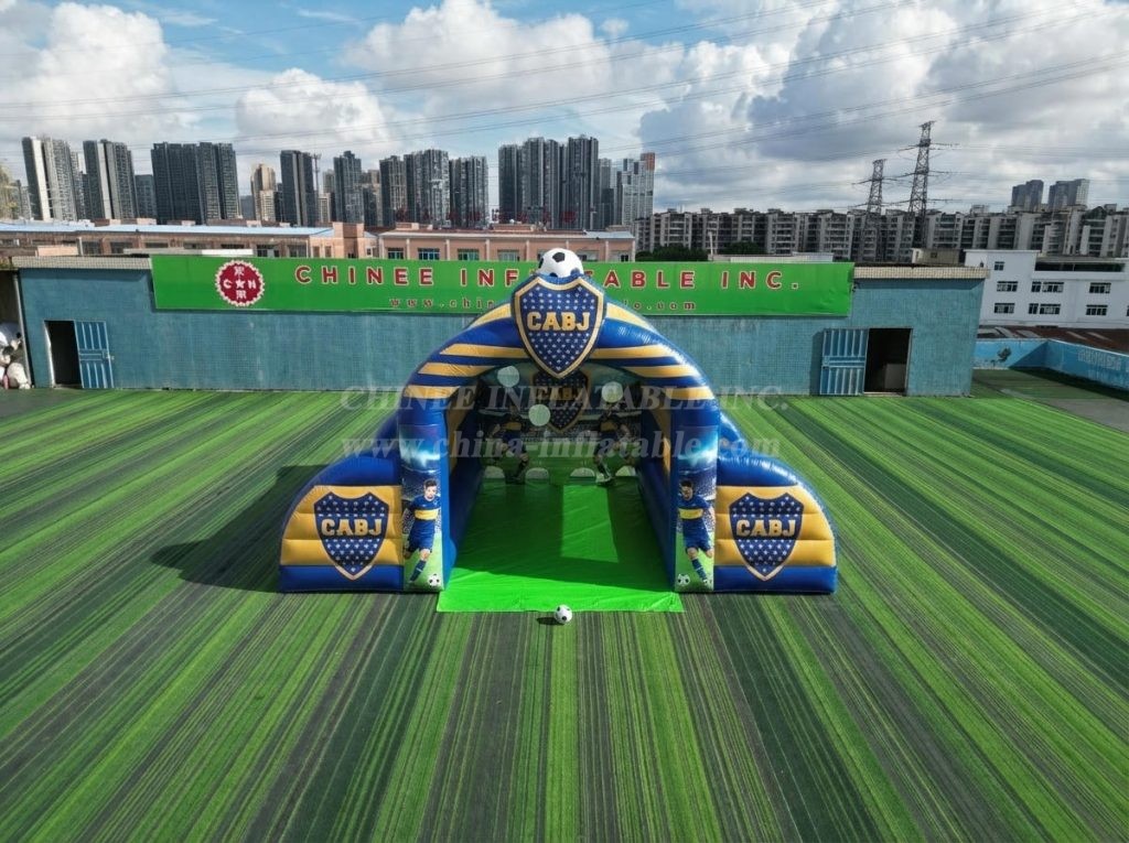T11-7072 Boca Juniors Theme Inflatable Football Shoot Out Game