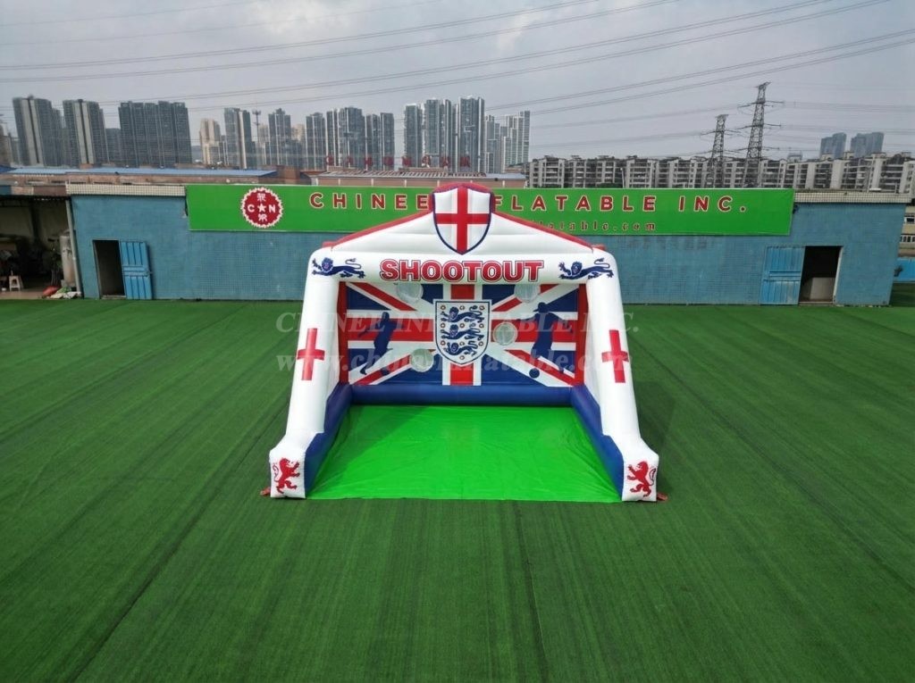 T11-7121 England National Team Theme Inflatable Football Shoot Out Game