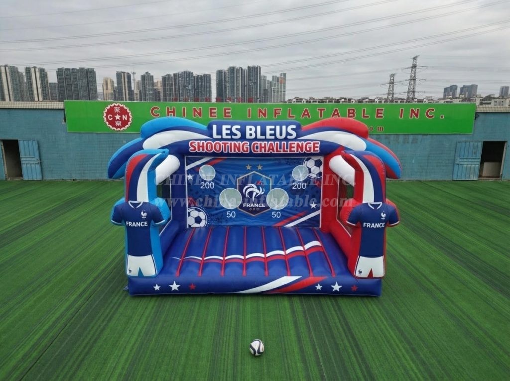 T11-7150 France National Team Theme Inflatable Football Shoot Out Game