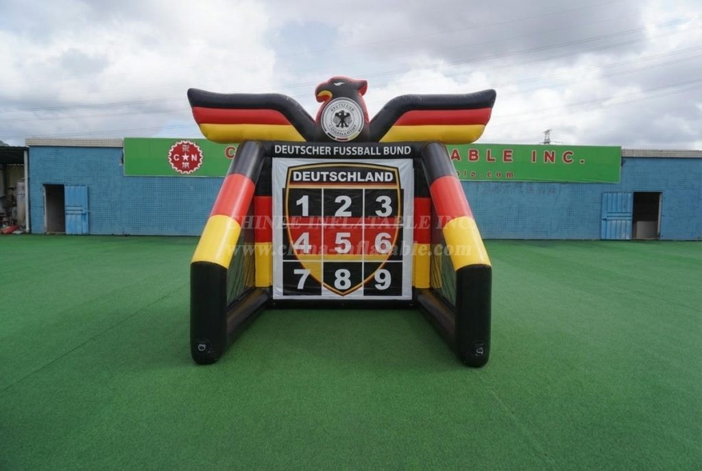 T11-7153 Germany National Team Theme Inflatable Football Shoot Out Game
