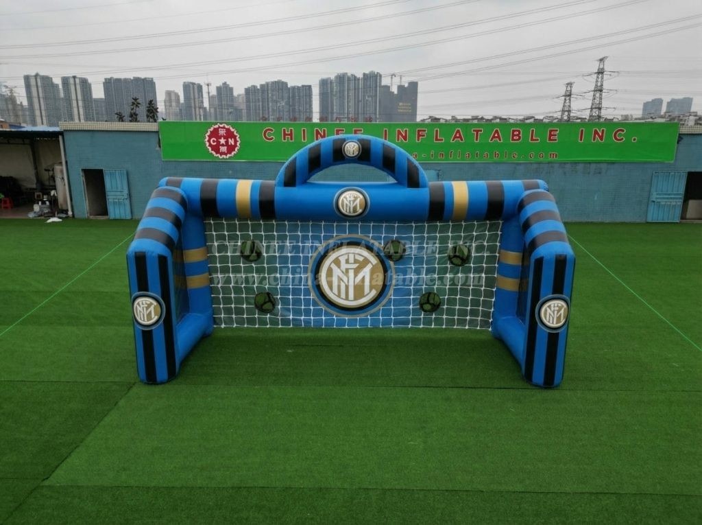 T11-7166 Inter Milan Theme Inflatable Football Shoot Out Game