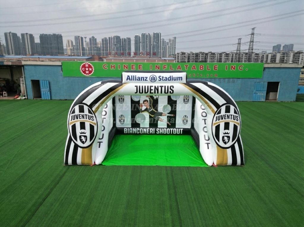 T11-7174 Juventus Theme Inflatable Football Shoot Out Game