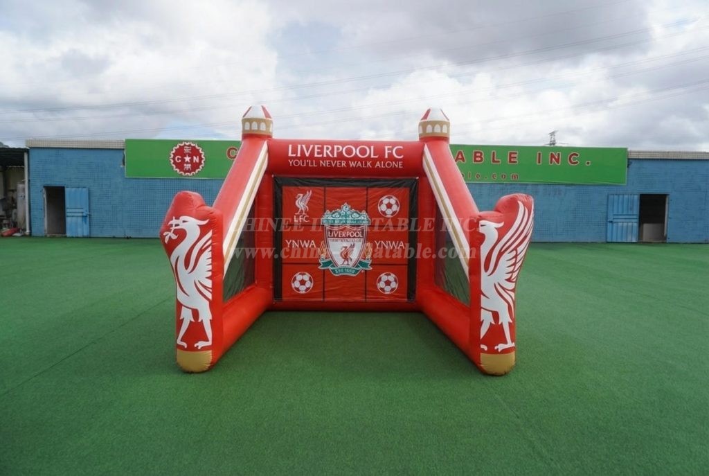 T11-7186 Liverpool Theme Inflatable Football Shoot Out Game