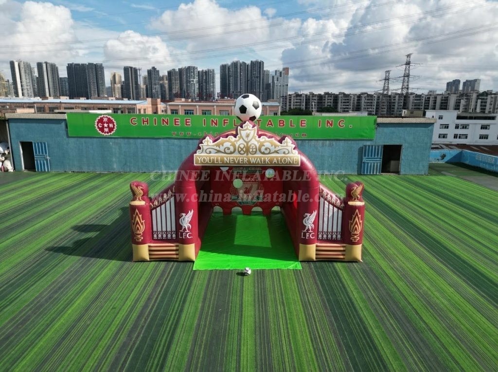 T11-7191 Liverpool Theme Inflatable Football Shoot Out Game