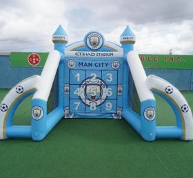 T11-7195 Manchester City Theme Inflatable Football Shoot Out Game
