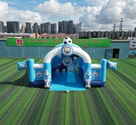 T11-7198 Manchester City Theme Inflatable Football Shoot Out Game