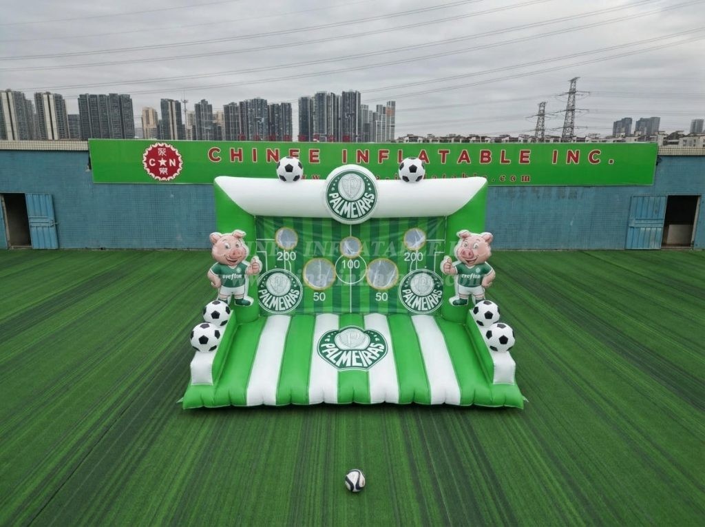 T11-7212 Palmeiras Theme Inflatable Football Shoot Out Game