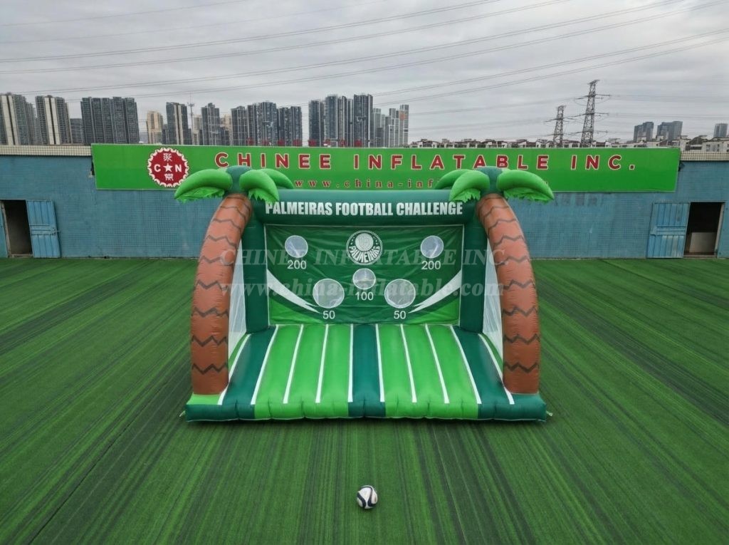 T11-7214 Palmeiras Theme Inflatable Football Shoot Out Game