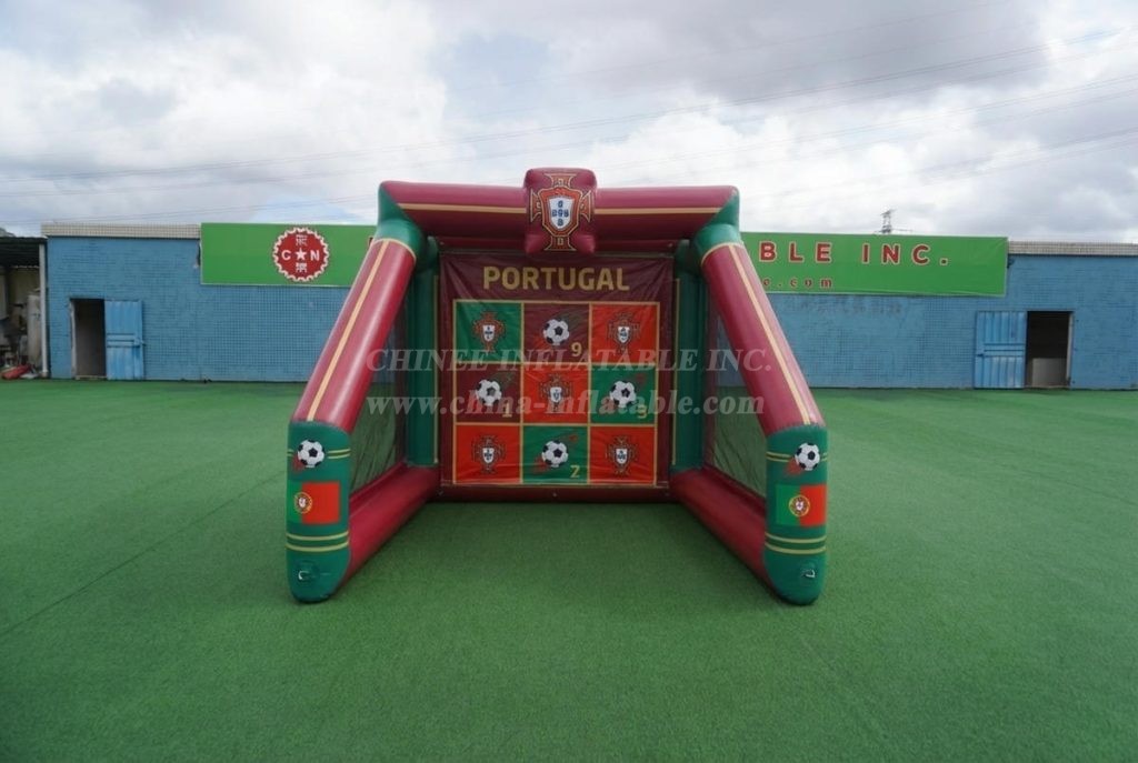 T11-7224 Portugal National Team Theme Inflatable Football Shoot Out Game