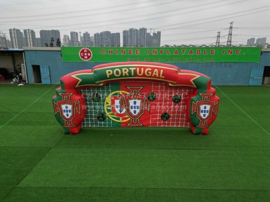 T11-7226 Portugal National Team Theme Inflatable Football Shoot Out Game