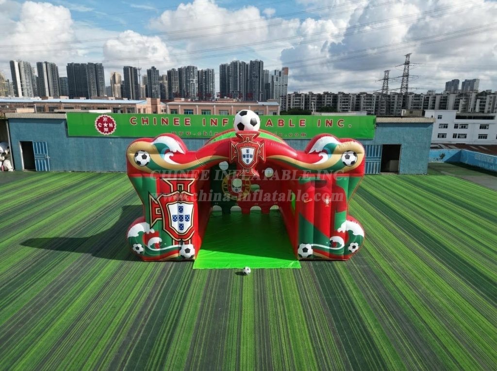 T11-7228 Portugal National Team Theme Inflatable Football Shoot Out Game